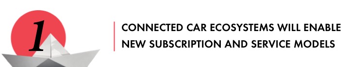 Trend #1: Connected car ecosystems will enable new subscription and service models.